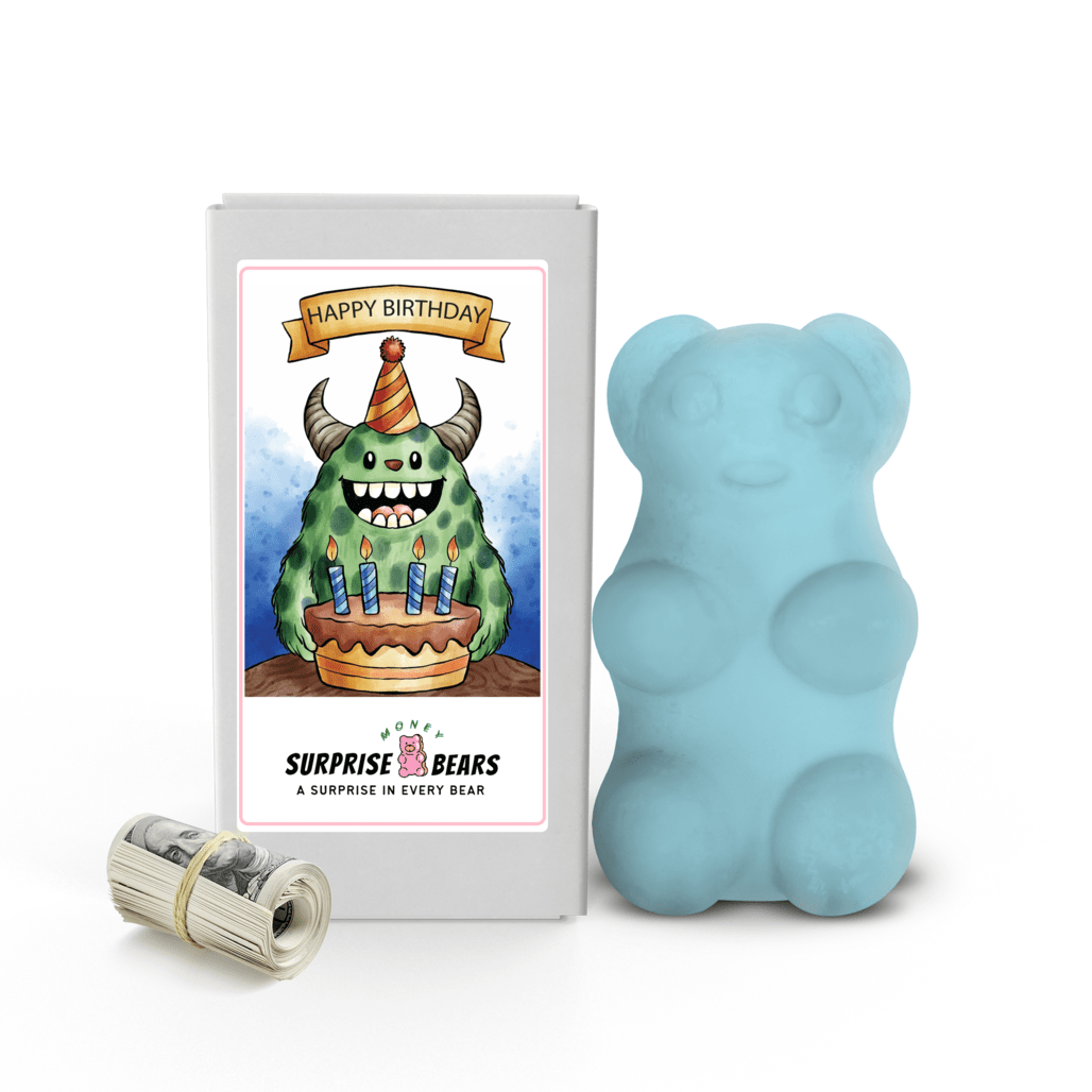 Happy Birthday Cash Surprise Blue Bears