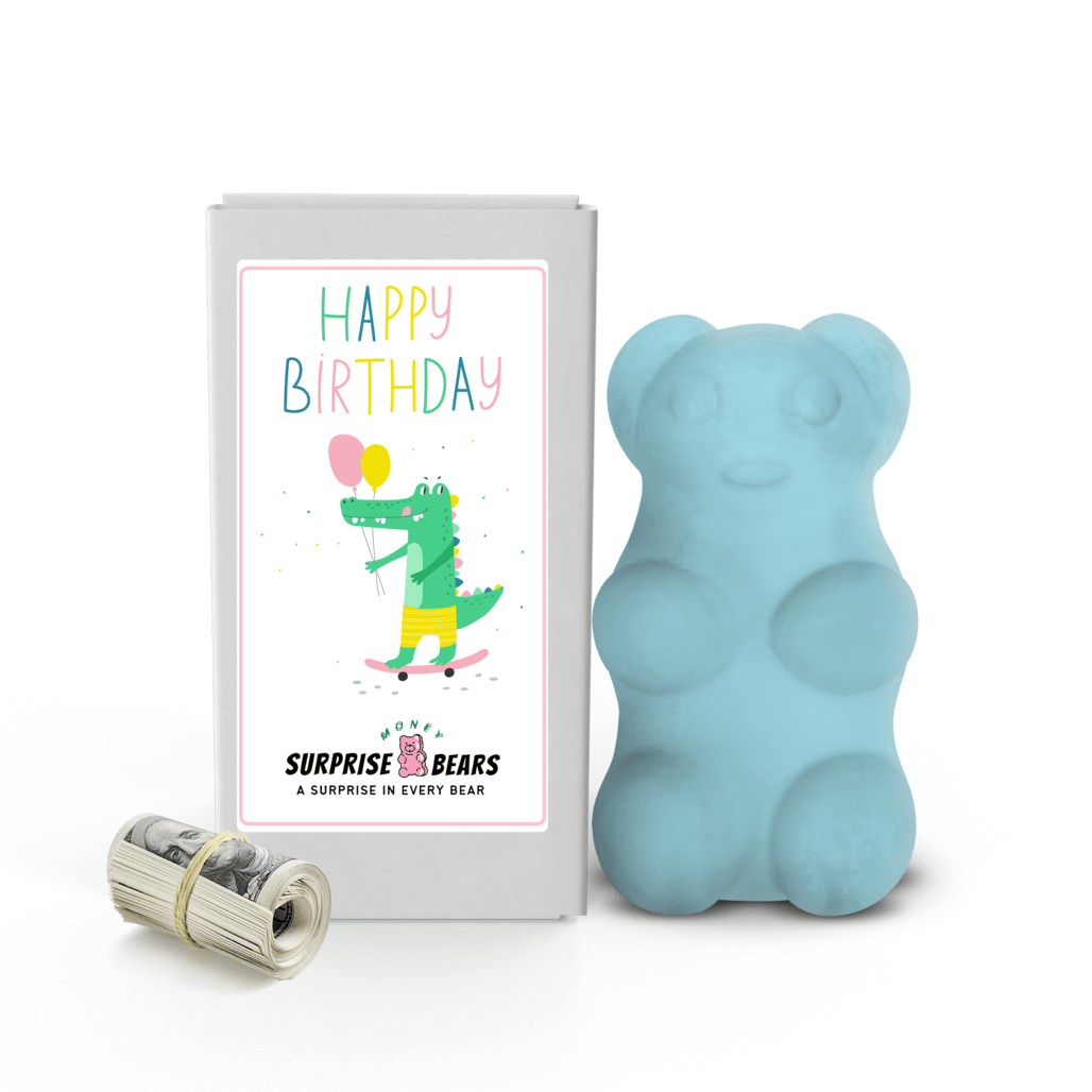Happy Birthday Cash Surprise Blue Bears