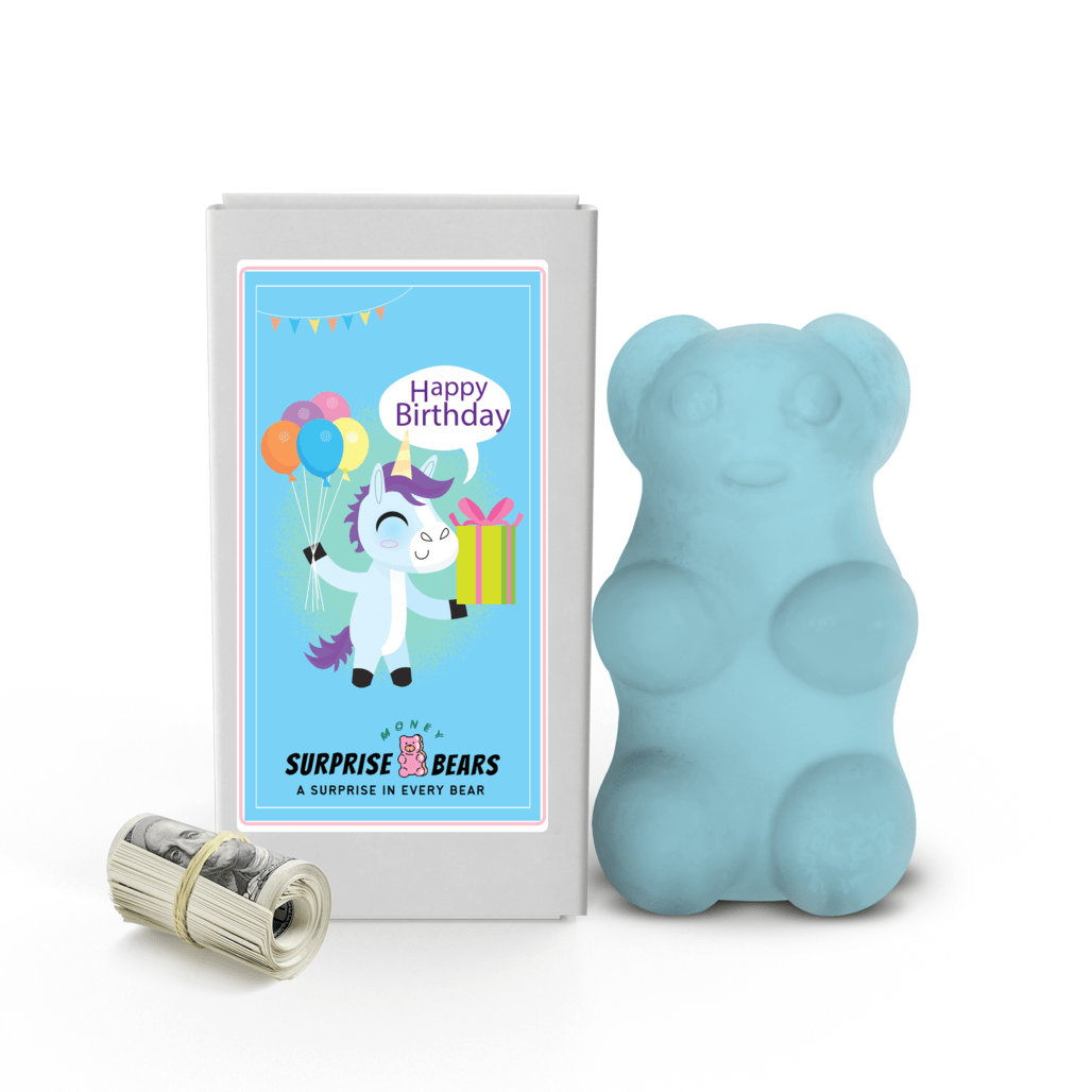 Happy Birthday Cash Surprise Blue Bears