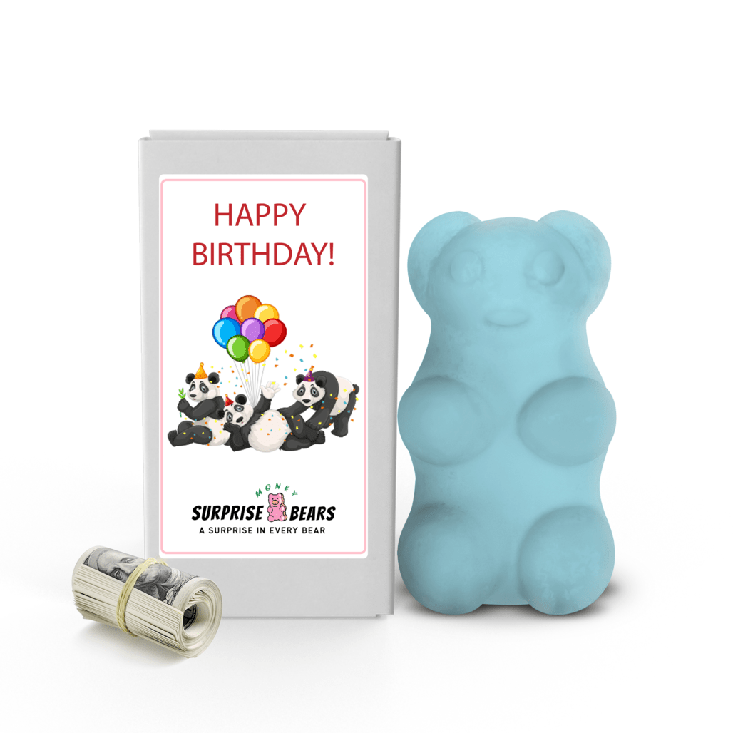 Happy Birthday Cash Surprise Blue Bears