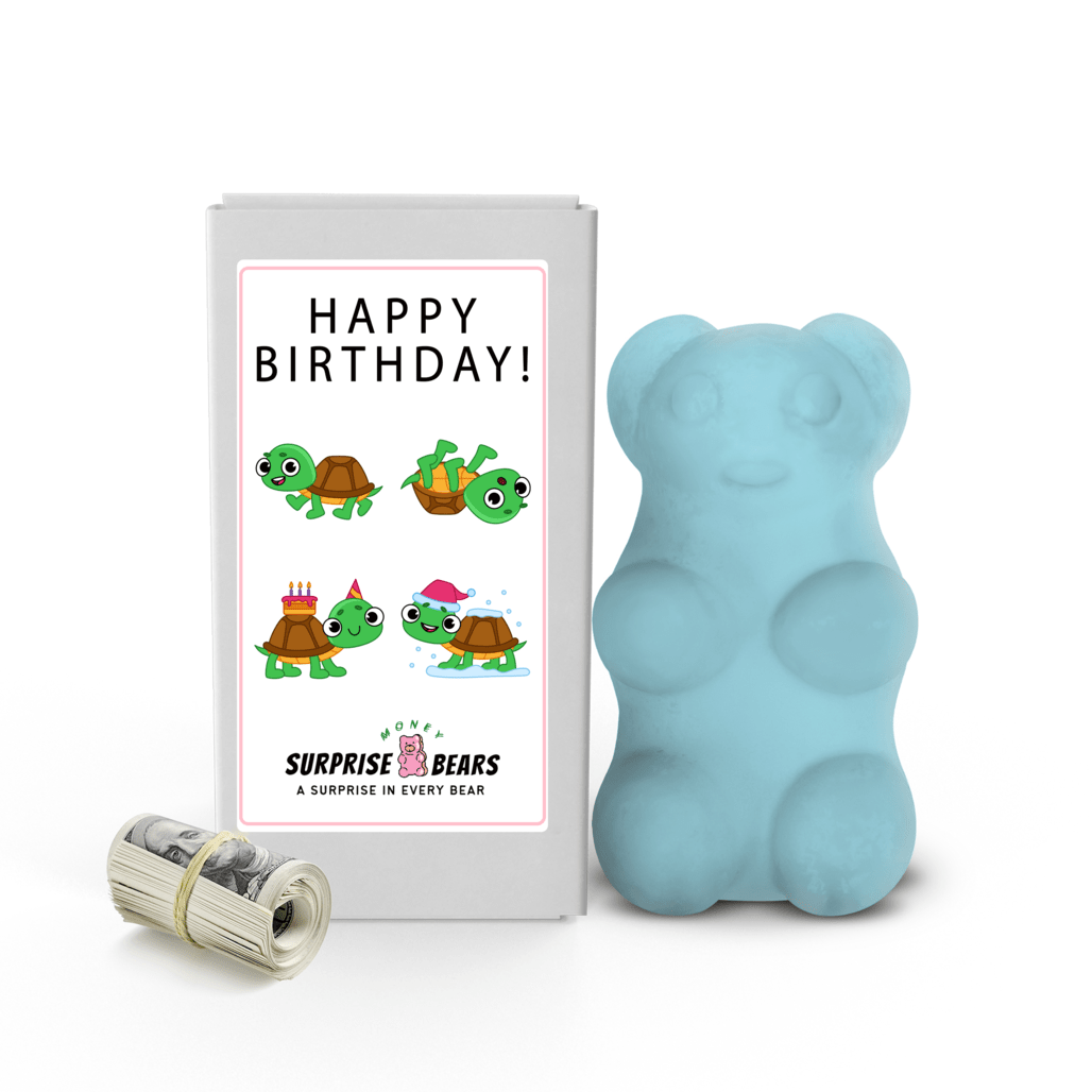 Happy Birthday Cash Surprise Blue Bears