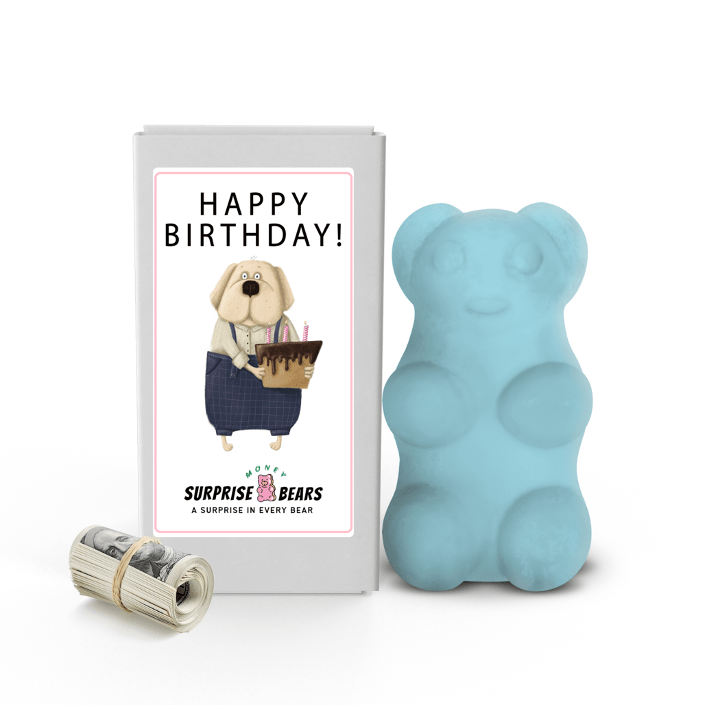 Happy Birthday Cash Surprise Blue Bears