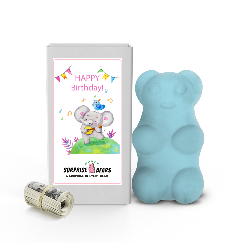Happy Birthday Cash Surprise Blue Bears