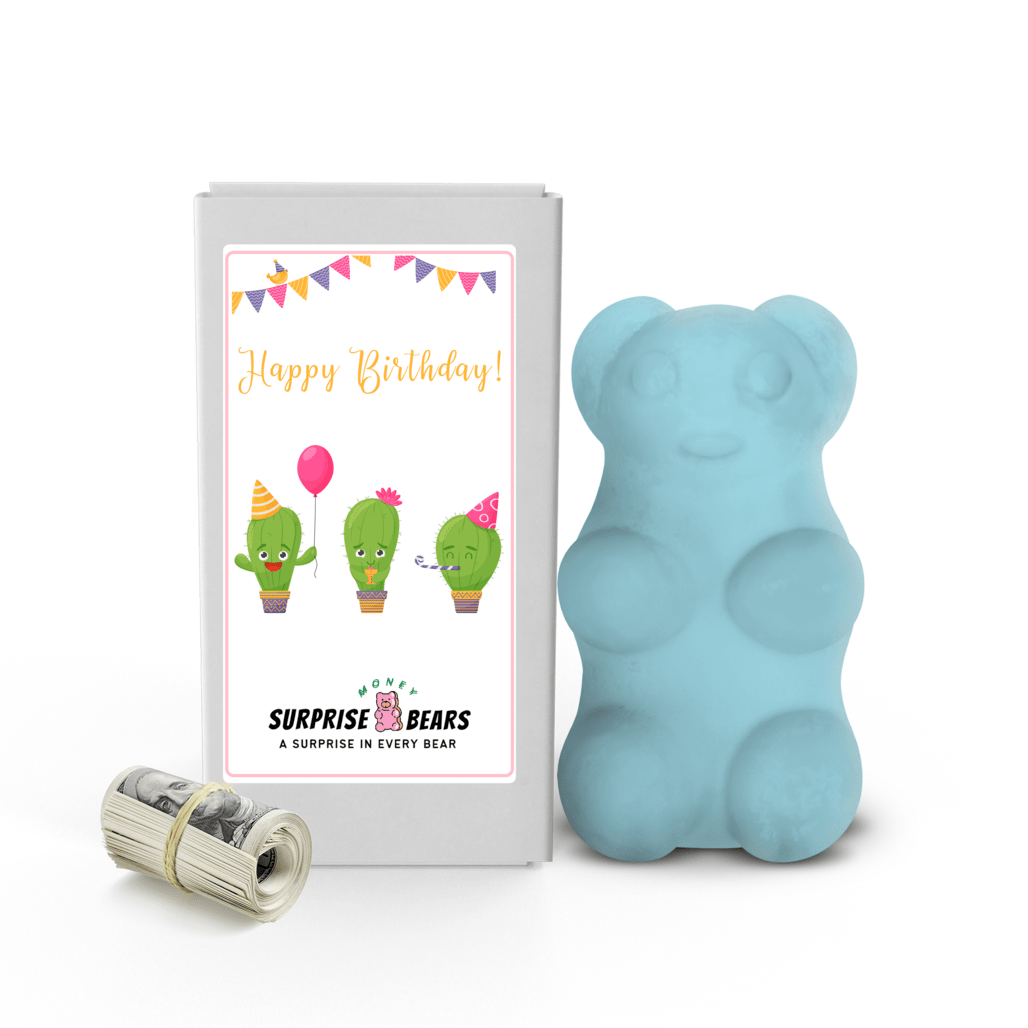 Happy Birthday Cash Surprise Blue Bears