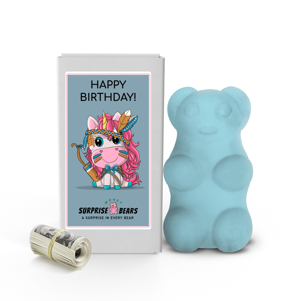 Happy Birthday Cash Surprise Blue Bears