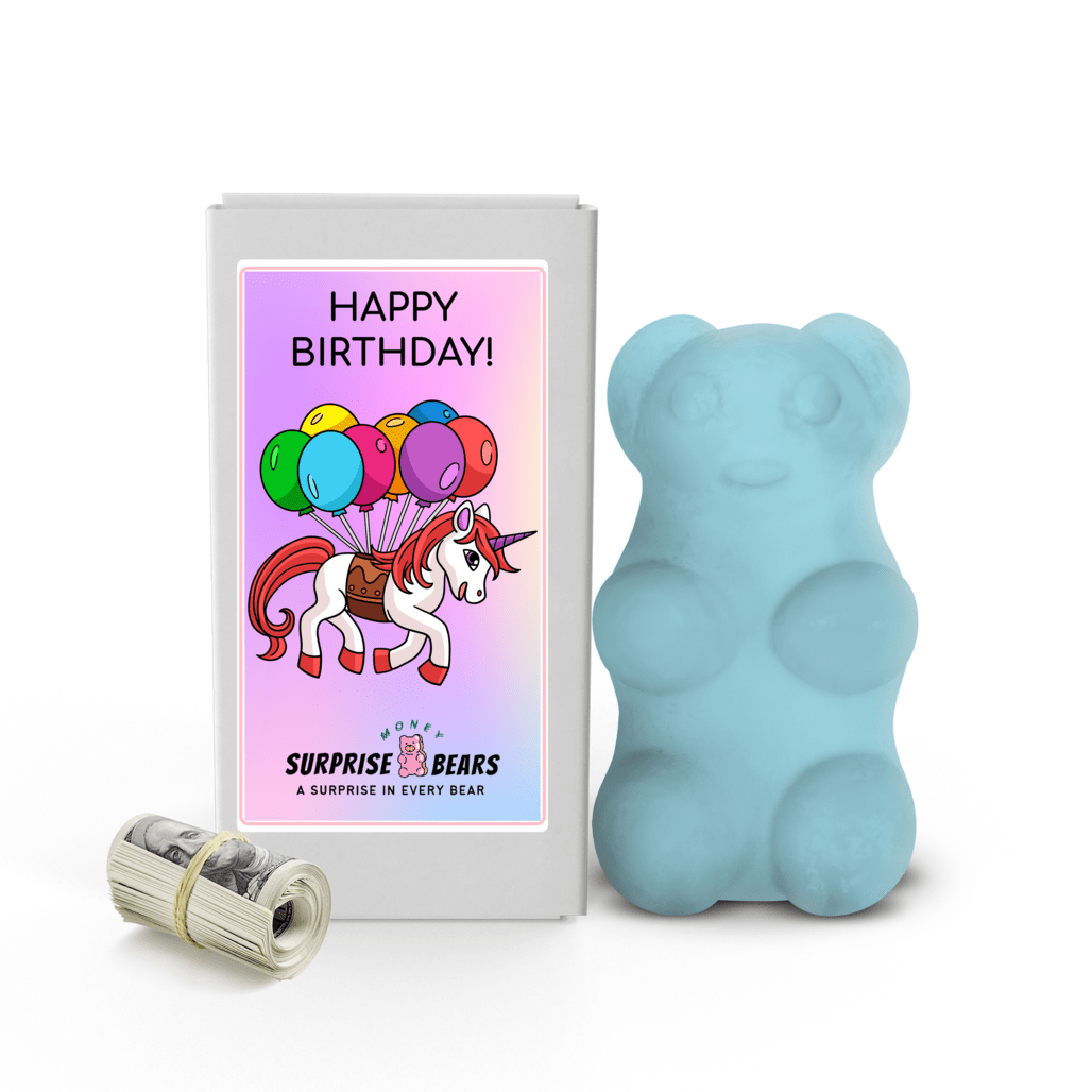 Happy Birthday Cash Surprise Blue Bears