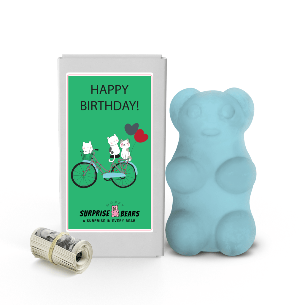 Happy Birthday Cash Surprise Blue Bears