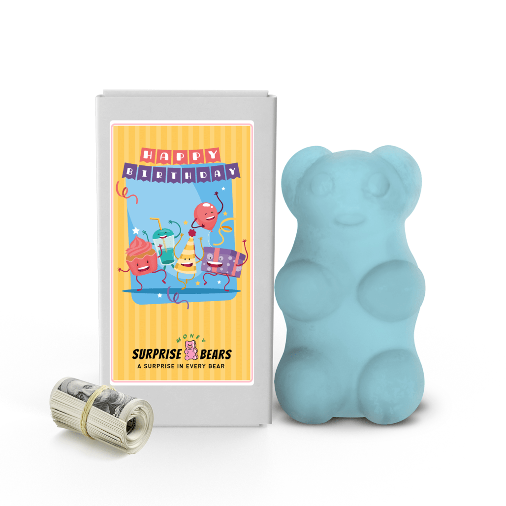 Happy Birthday Cash Surprise Blue Bears