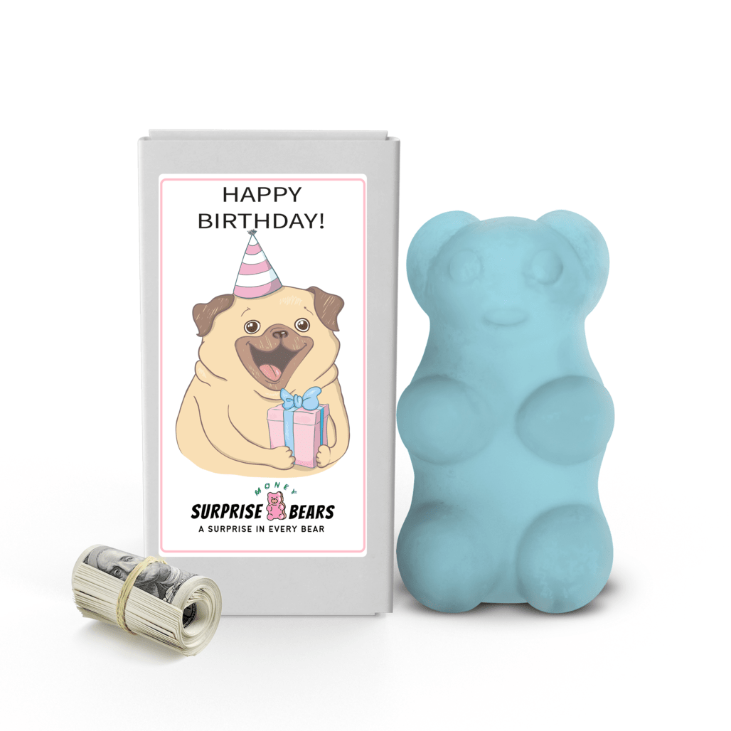 Happy Birthday Cash Surprise Blue Bears