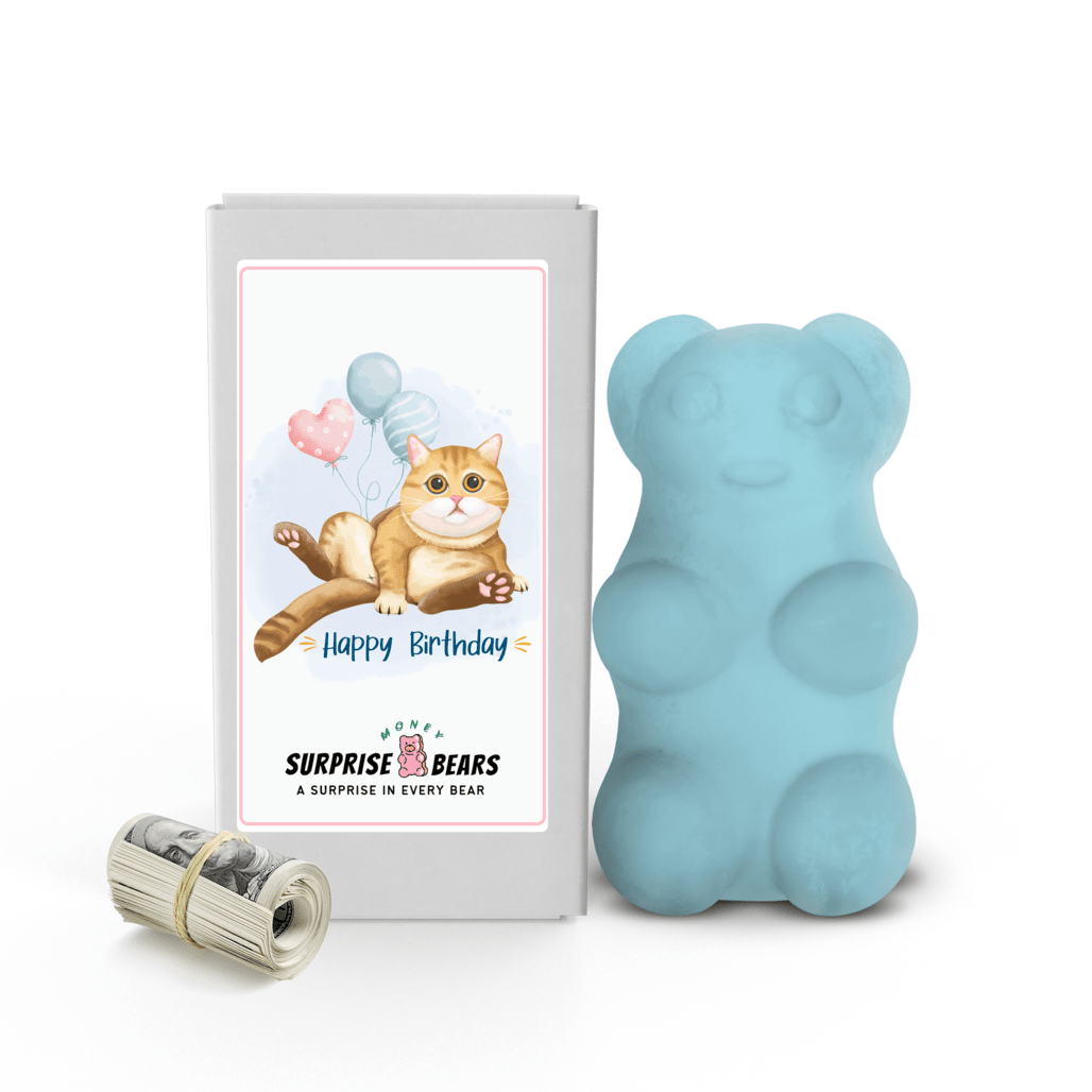 Happy Birthday Cash Surprise Blue Bears