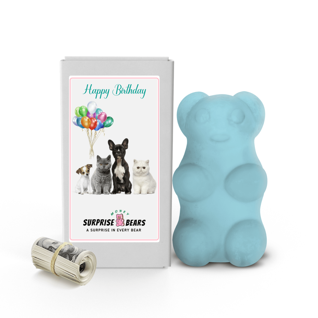 Happy Birthday Cash Surprise Blue Bears
