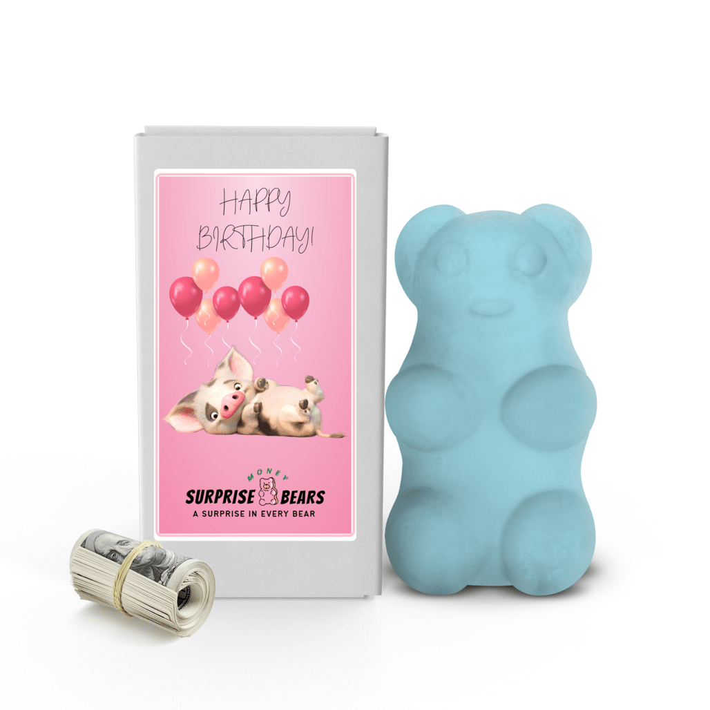 Happy Birthday Cash Surprise Blue Bears