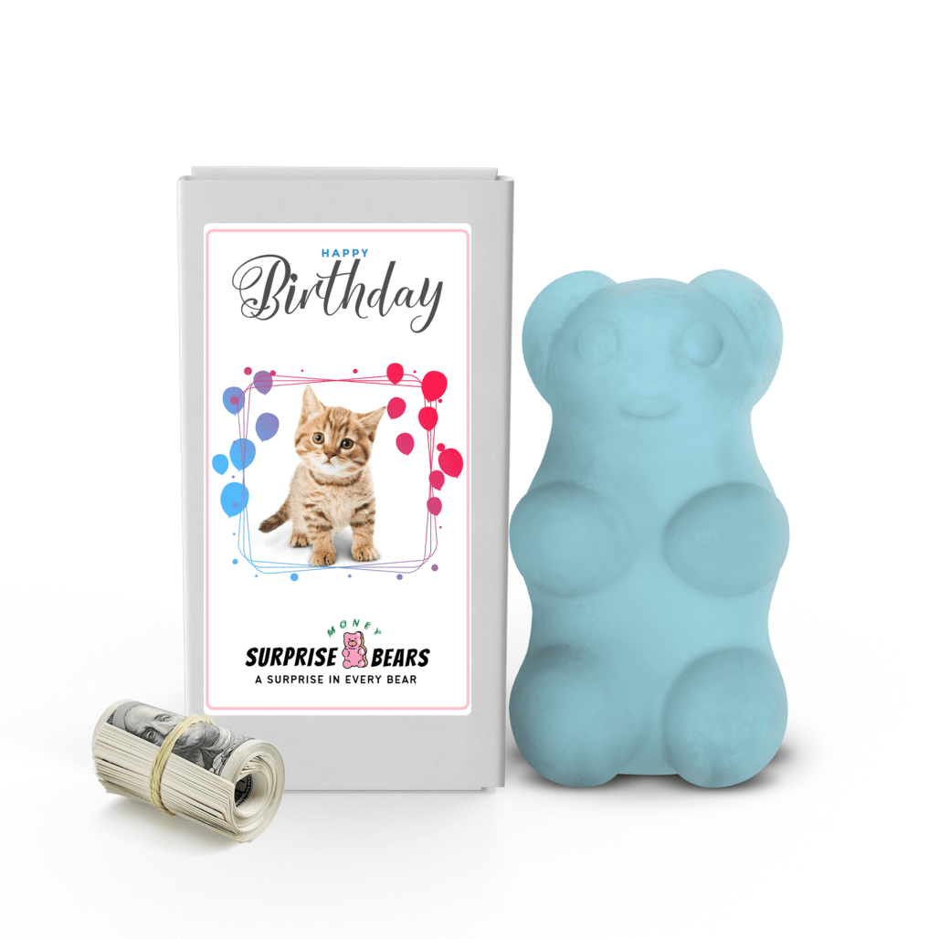 Happy Birthday Cash Surprise Blue Bears