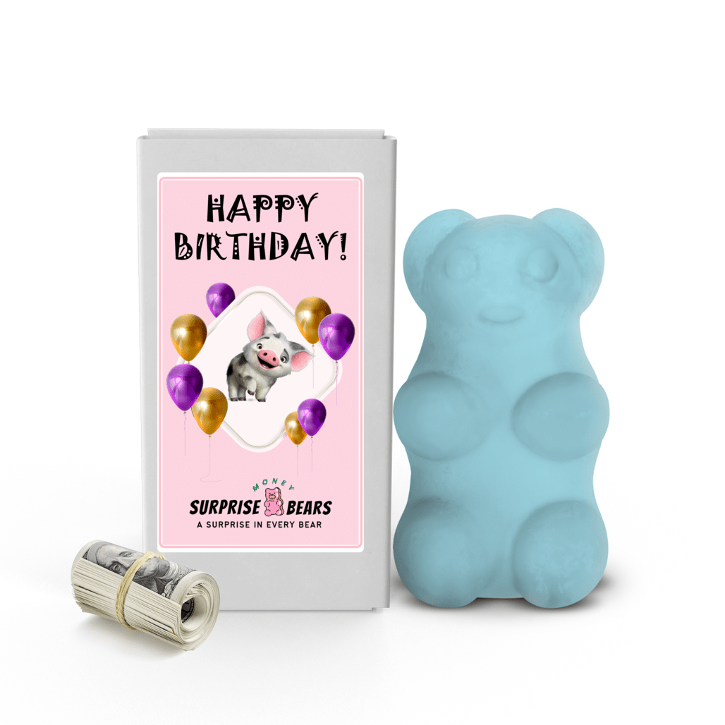 Happy Birthday Cash Surprise Blue Bears
