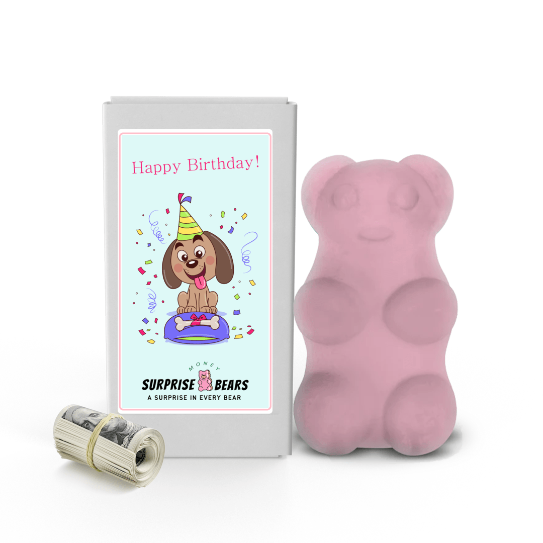 Happy Birthday Cash Surprise Bear