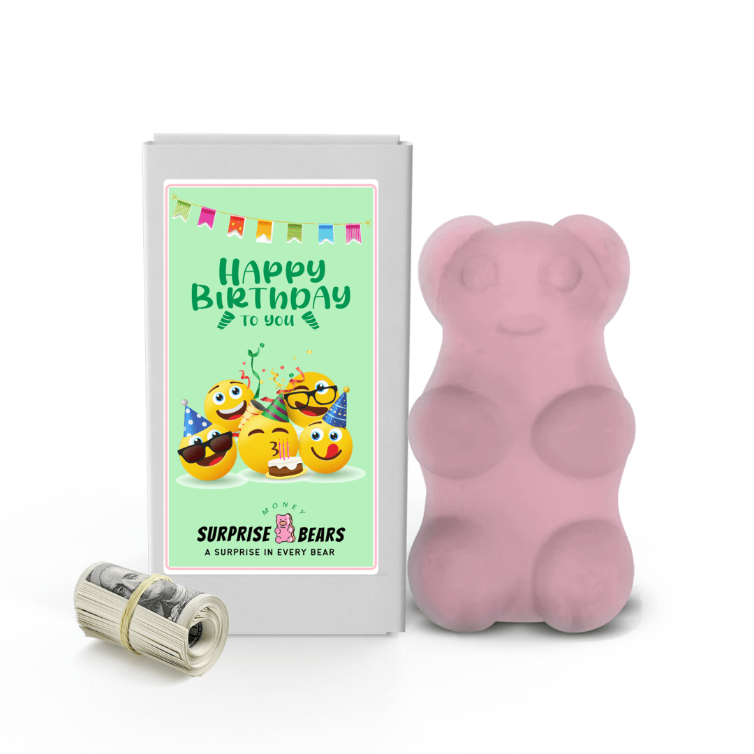 Happy Birthday Cash Surprise Bear