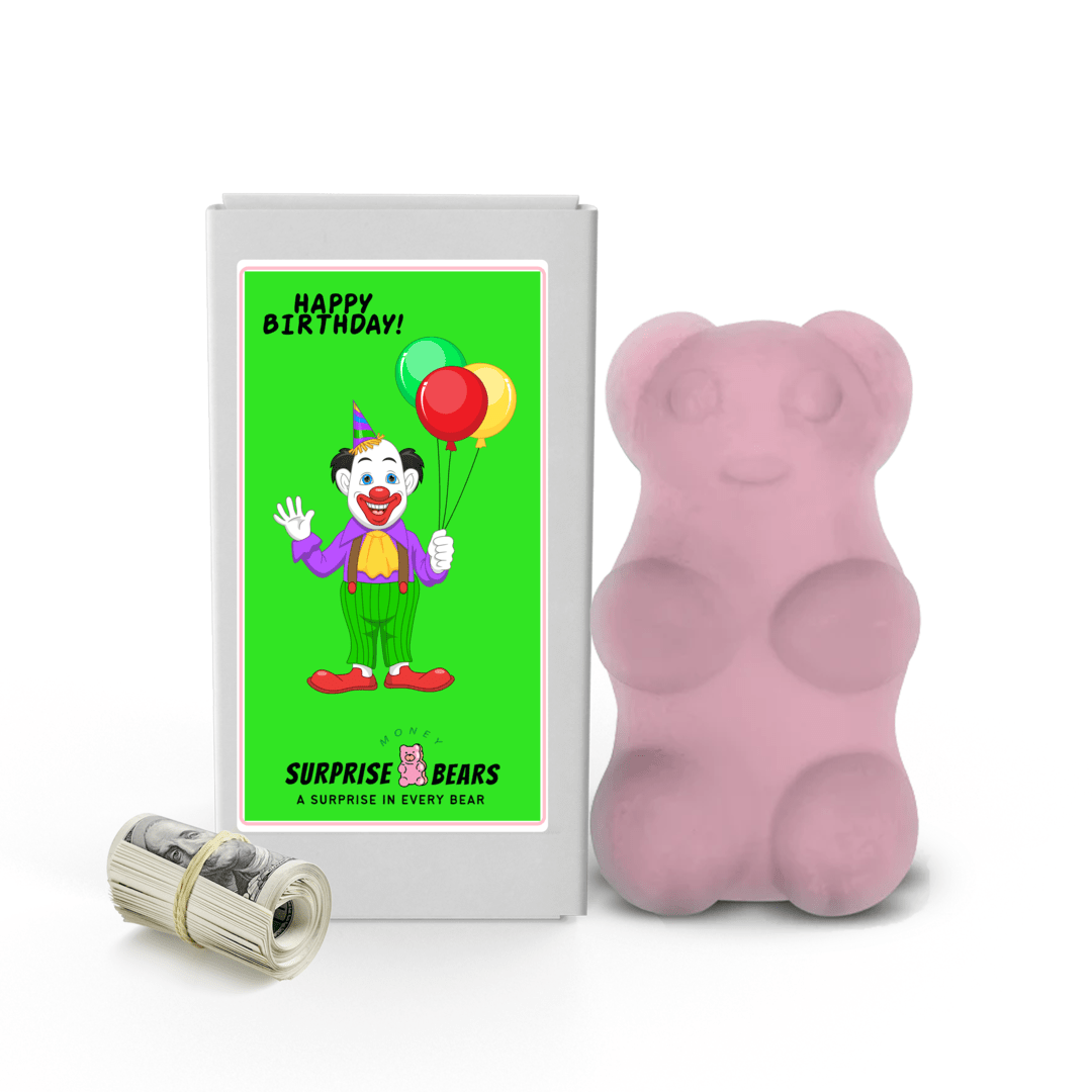 Happy Birthday Cash Surprise Bear