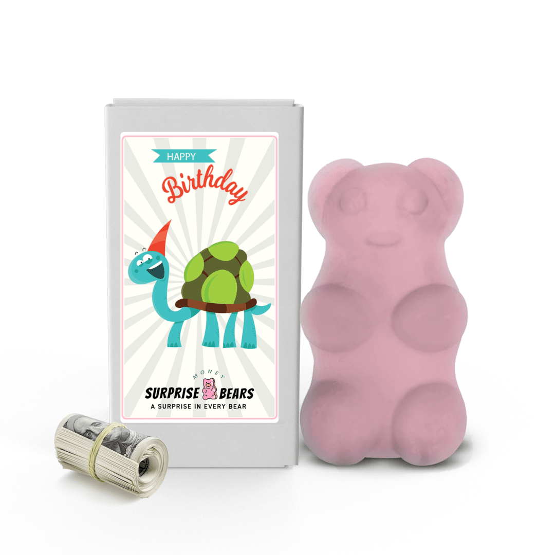 Happy Birthday Cash Surprise Bear