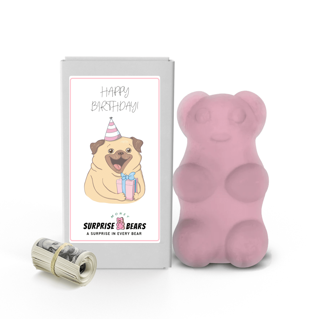 Happy Birthday Cash Surprise Bear