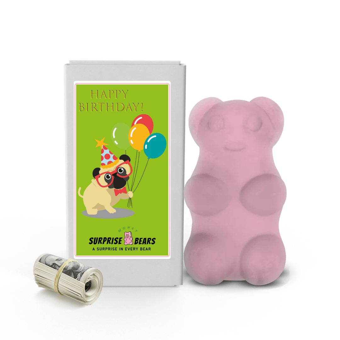 Happy Birthday Cash Surprise Bear