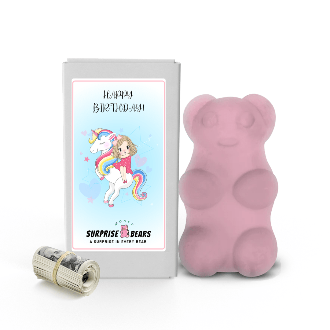 Happy Birthday Cash Surprise Bear