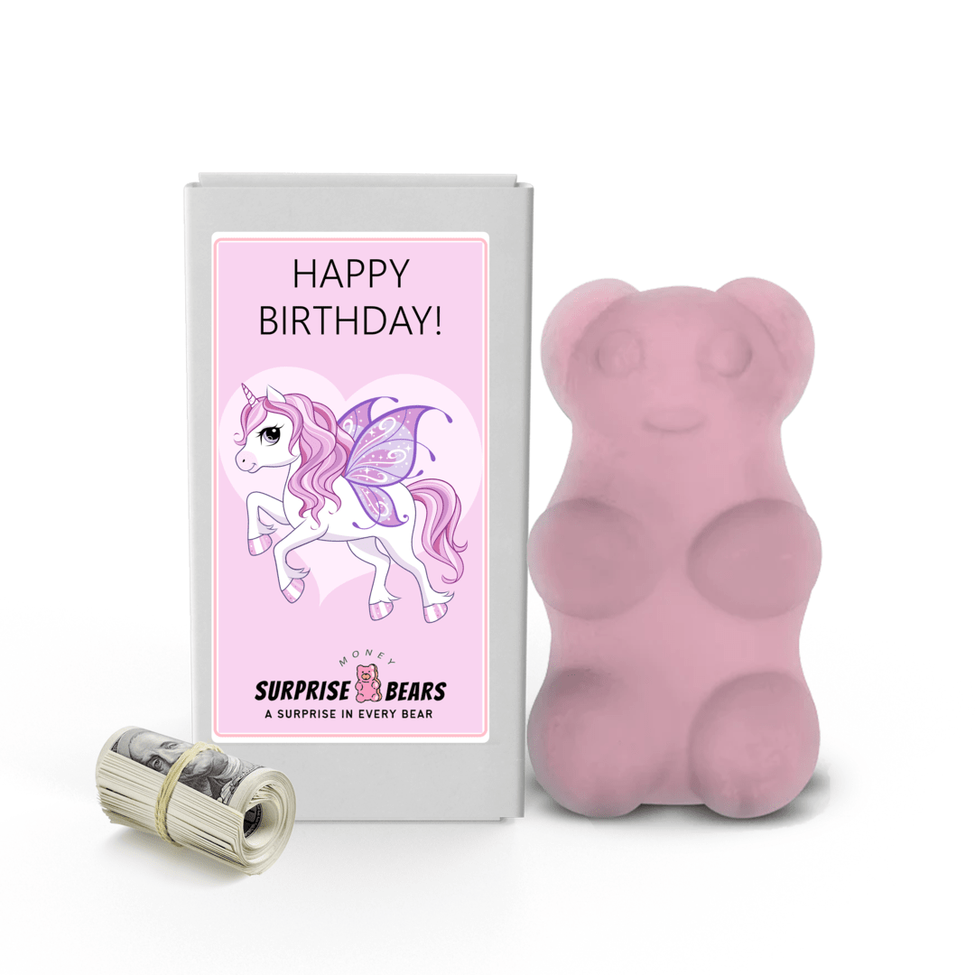 Happy Birthday Cash Surprise Bear