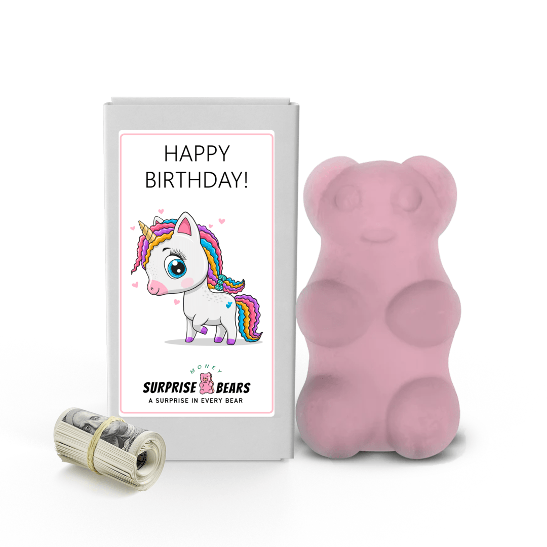 Happy Birthday Cash Surprise Bear