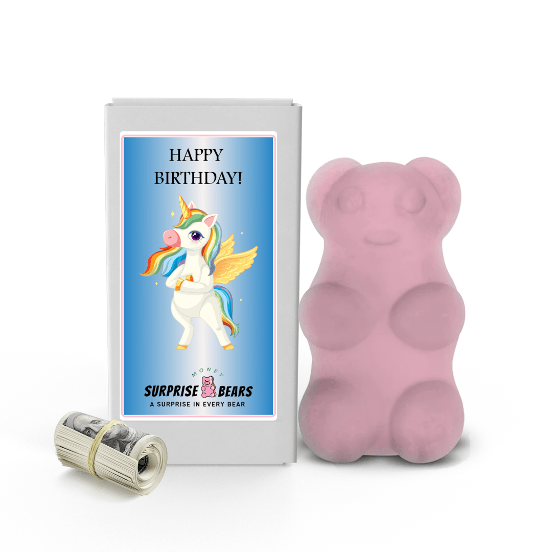 Happy Birthday Cash Surprise Bear