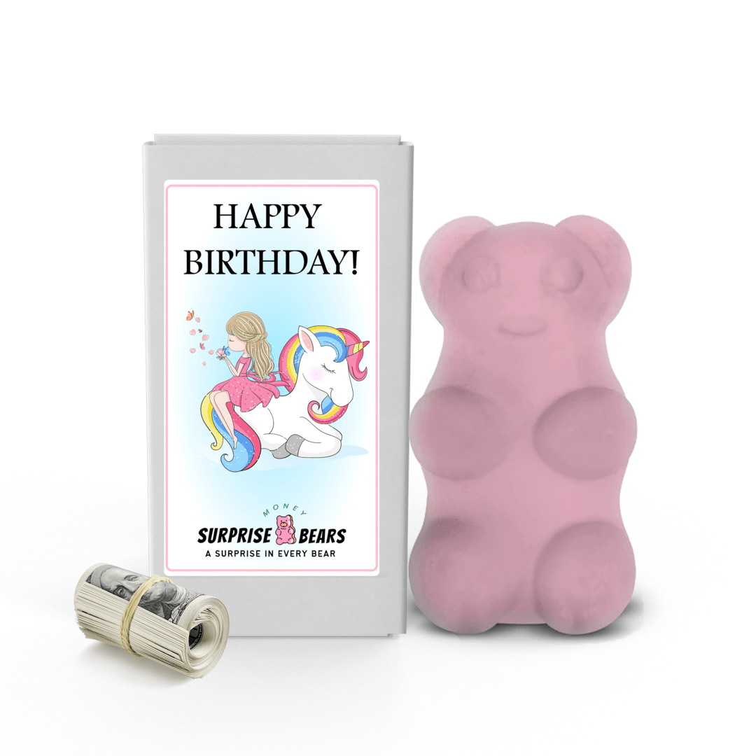 Happy Birthday Cash Surprise Bear
