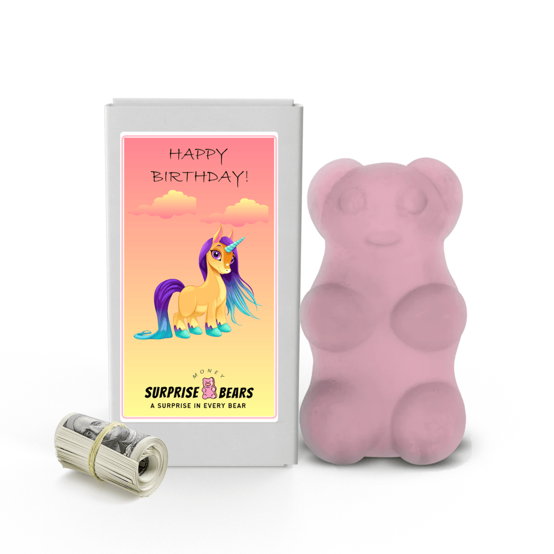 Happy Birthday Cash Surprise Bear
