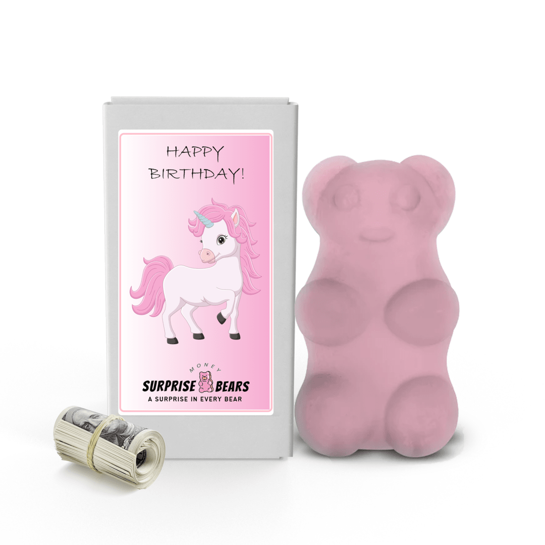 Happy Birthday Cash Surprise Bear