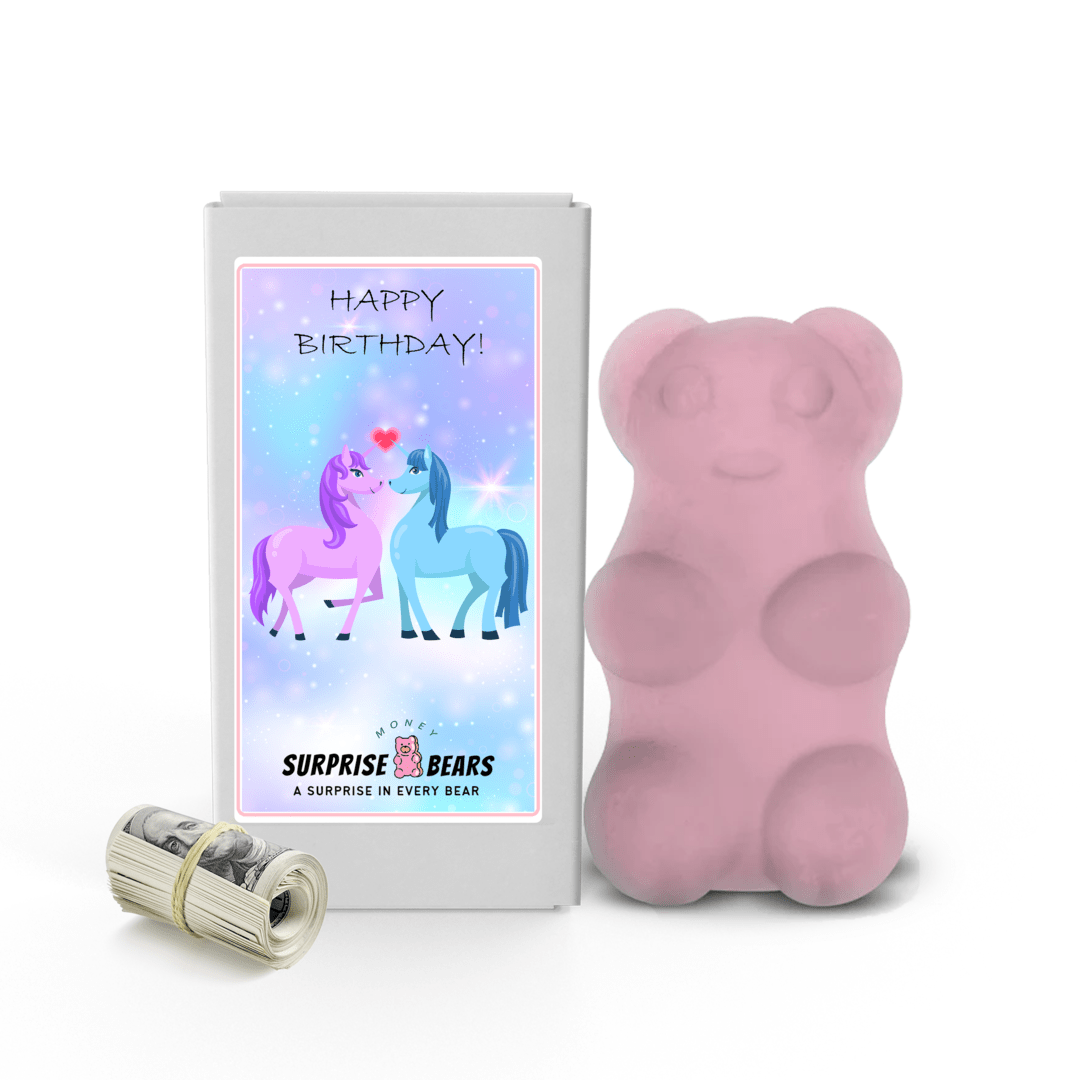 Happy Birthday Cash Surprise Bear