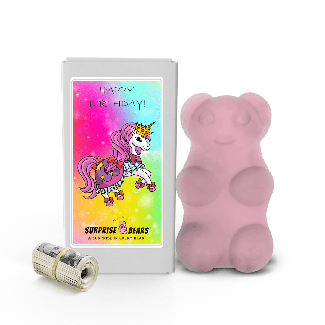 Happy Birthday Cash Surprise Bear