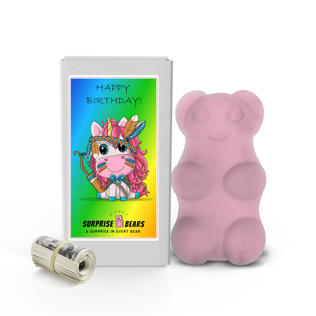 Happy Birthday Cash Surprise Bear