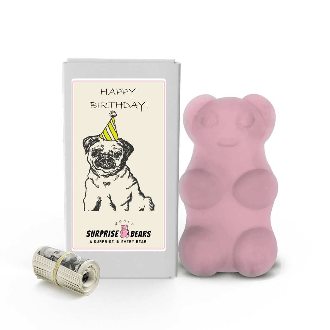 Happy Birthday Cash Surprise Bear