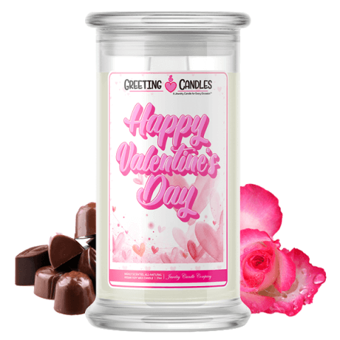 Happy Valentines Day Jewelry Candle