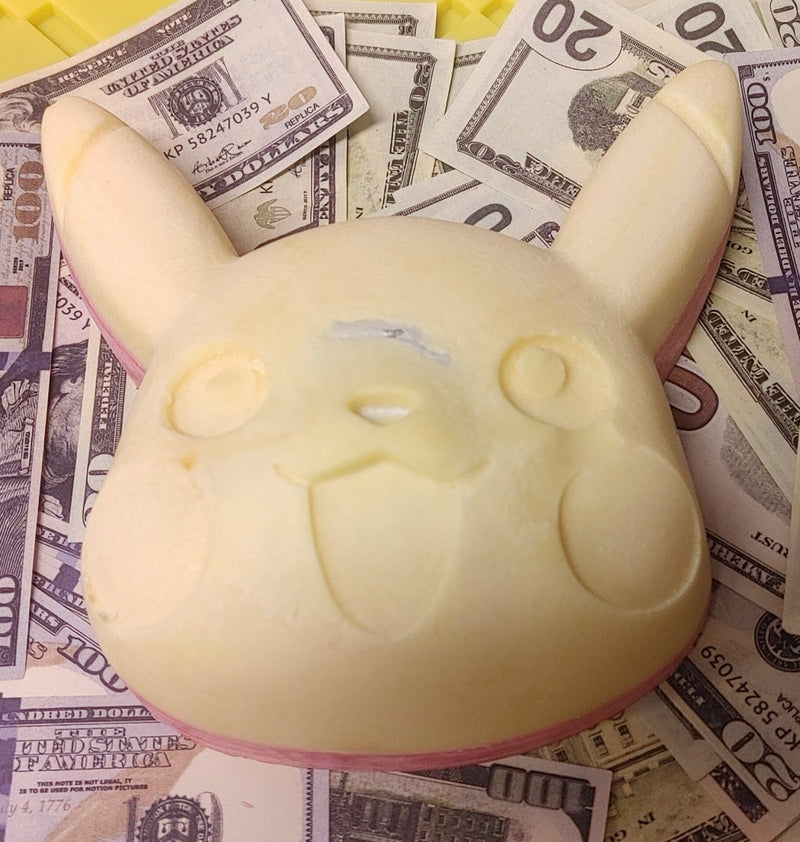 giant pikachu head cash wax melt
