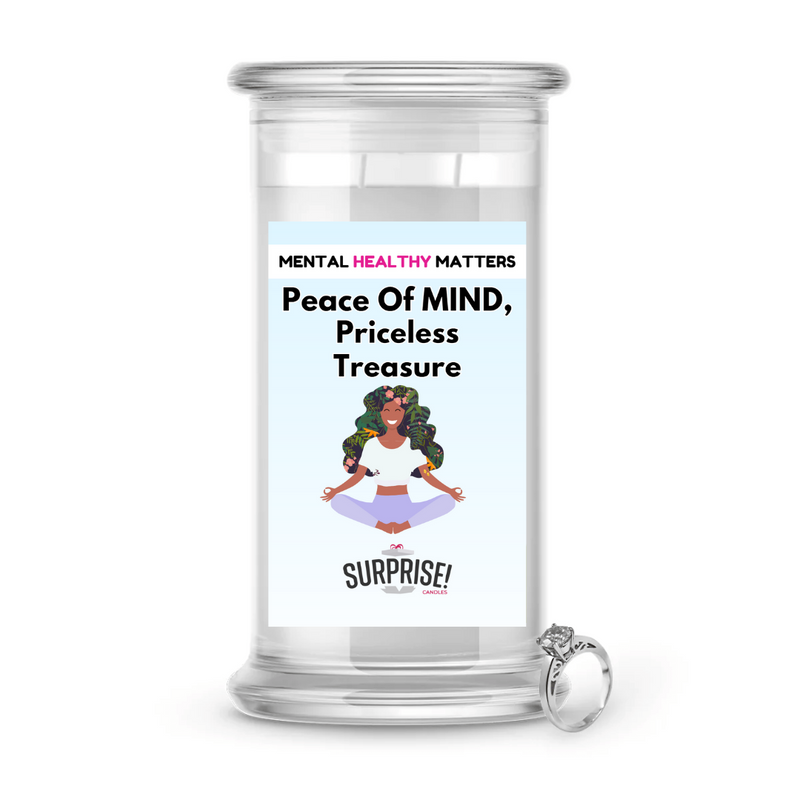 PEACE OF MIND, PRICELESS TRASURE | MENTAL HEALTH JEWELRY CANDLES
