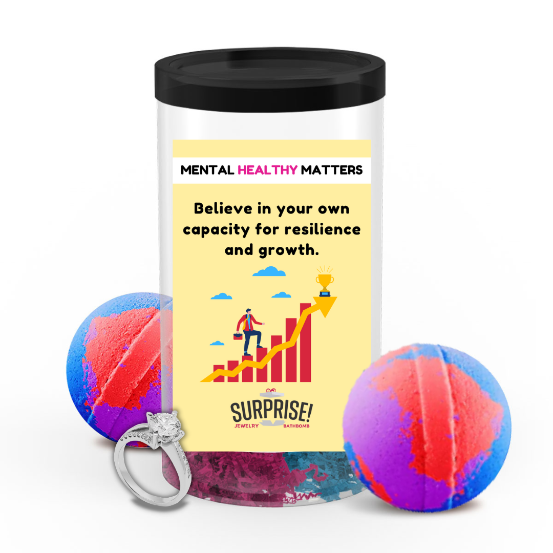 BELIEVE IN YOUR OWN CAPACITY FOR RESILIENCE AND GROWTH | MENTAL HEALTH JEWELRY BATH BOMBS
