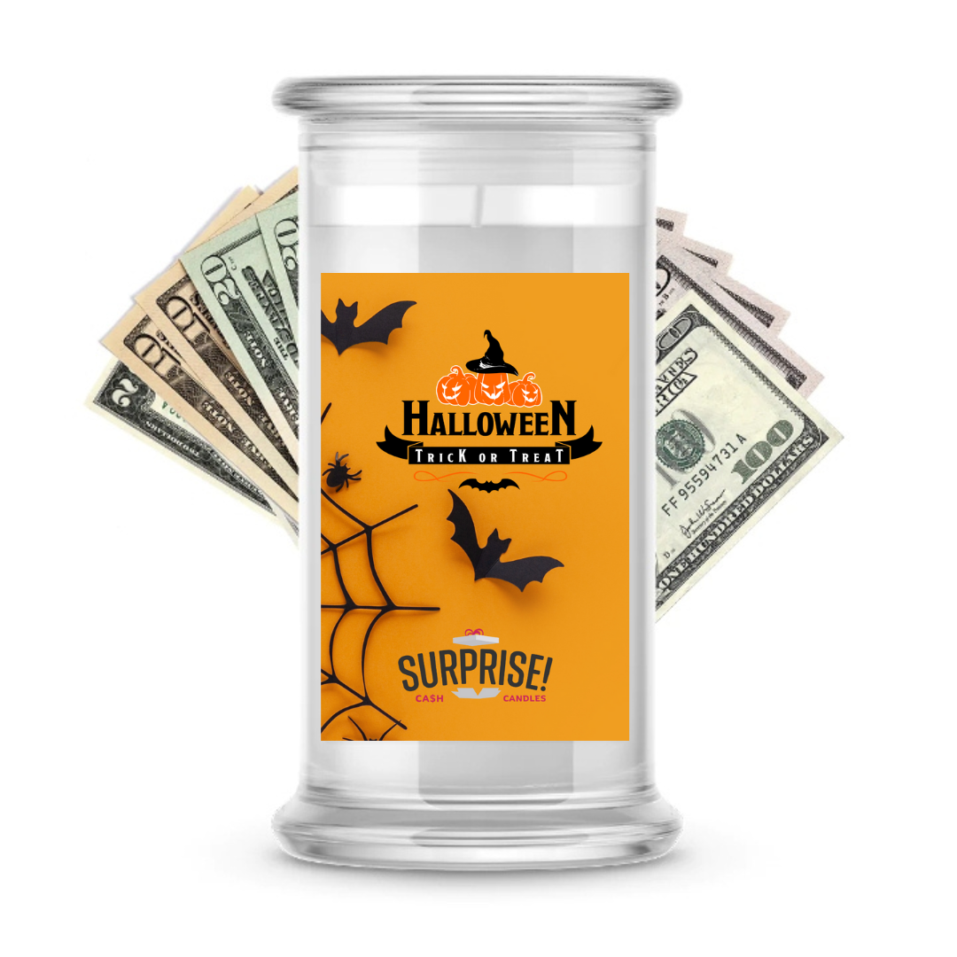HALLOWEEN TRICK OR TREAT HALLOWEEN CASH CANDLE