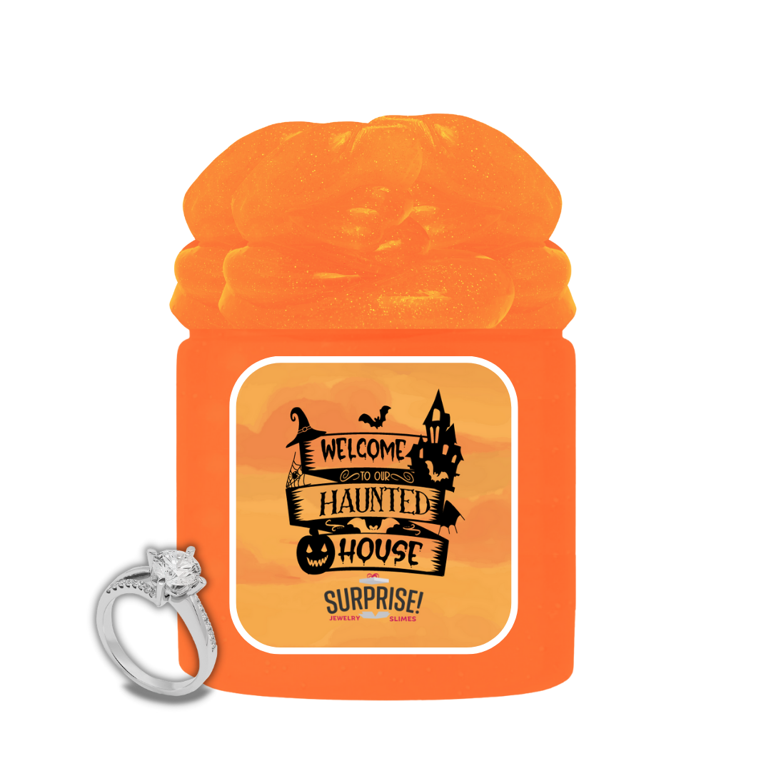 WELCOME TO OUR HAUNTED HOUSE HALLOWEEN JEWELRY SLIME