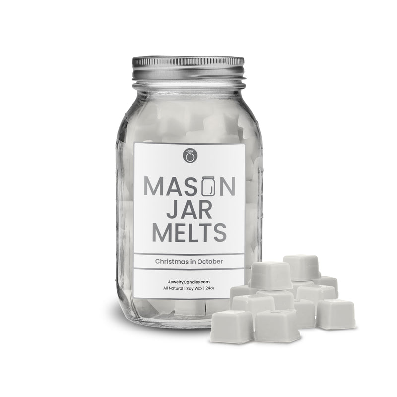 Christmas in october | Mason Jar Wax Melts