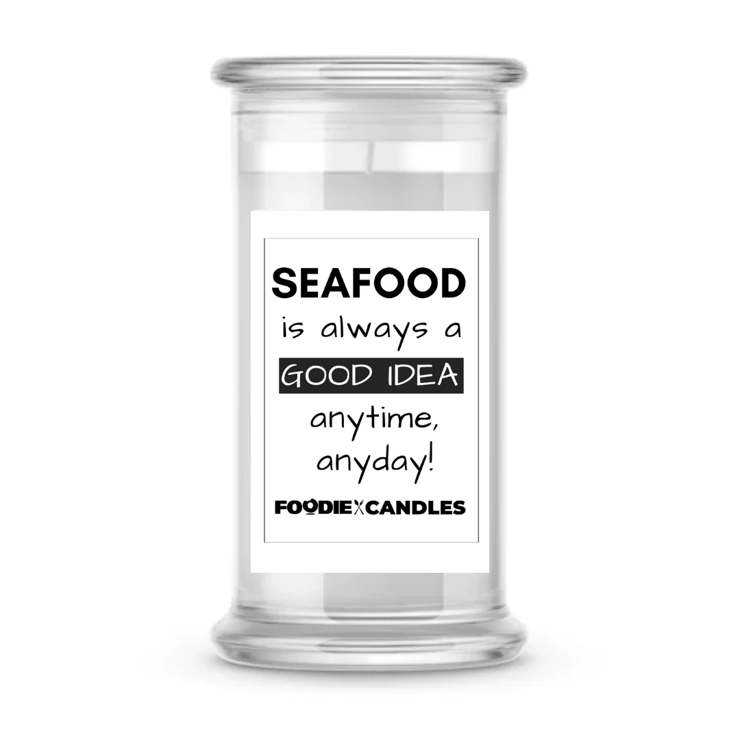 Seafood is always a good idea anytime, anyday! | Foodie Candles