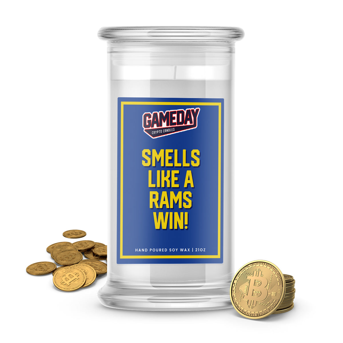 Las Angeles Rams Game Day Crypto Candle