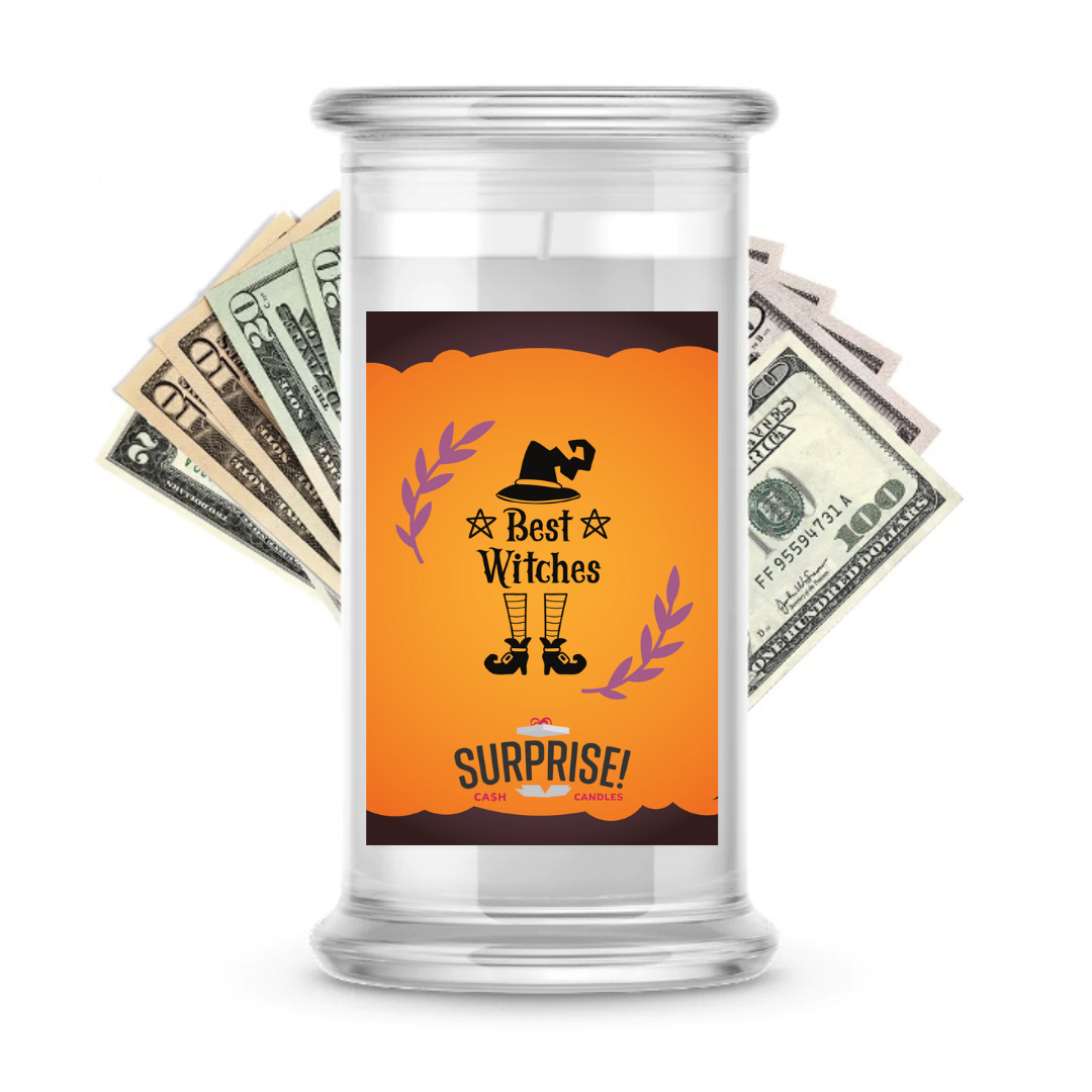 BEST WITCHES HALLOWEEN CASH CANDLE