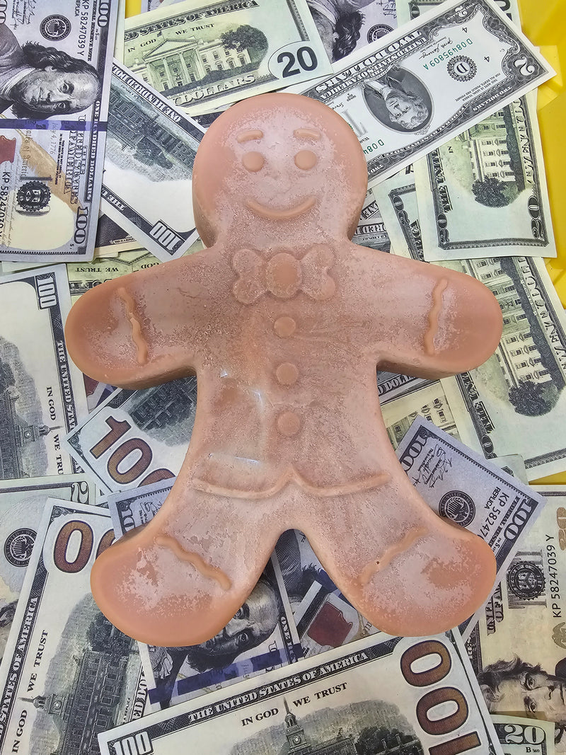 WORLDS LARGEST GINGERBREAD MAN CASH WAX MELT