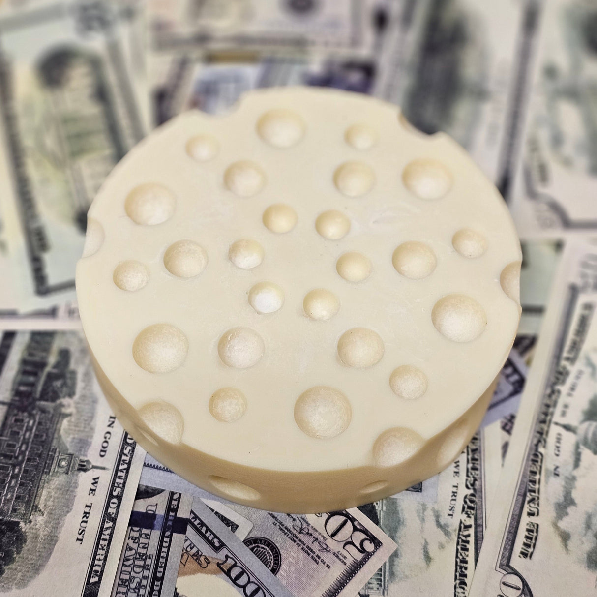 Giant Block Of Cheese Shaped Cash Wax Melt