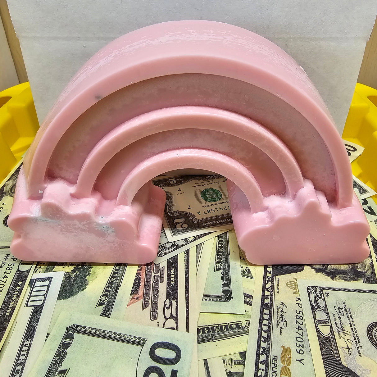 Giant Rainbow Shaped Cash Wax Melt