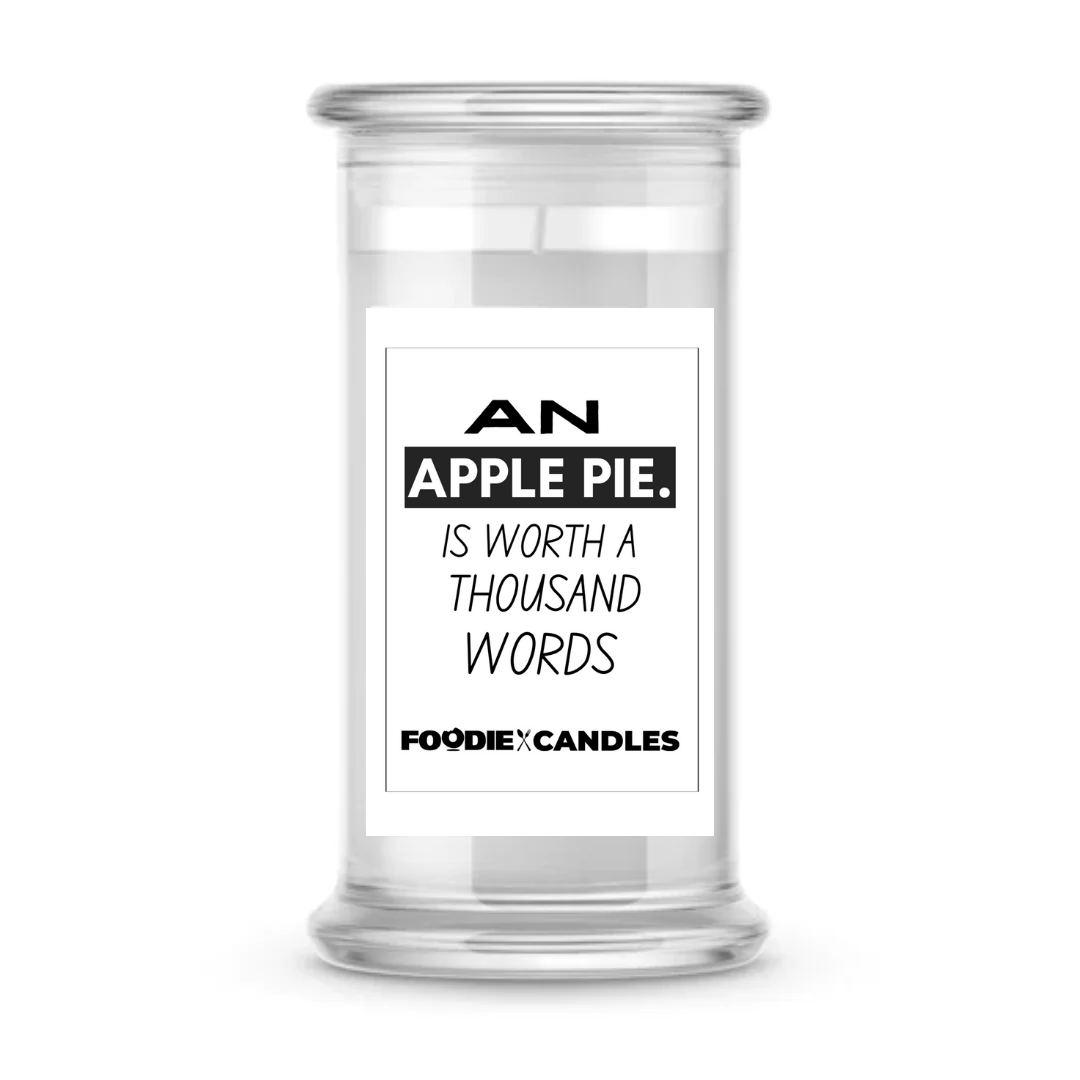 An apple is worth a thousand words | Foodie Candles