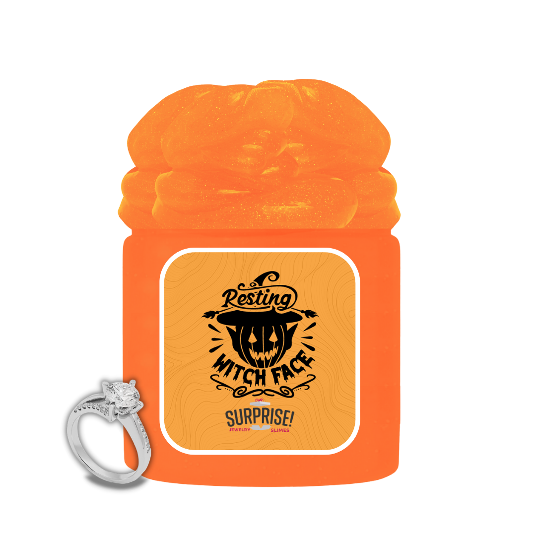 RESTING WITCH FACE HALLOWEEN JEWELRY SLIME